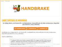 Tablet Screenshot of handbrake.es