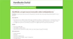 Desktop Screenshot of handbrake.it