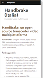 Mobile Screenshot of handbrake.it