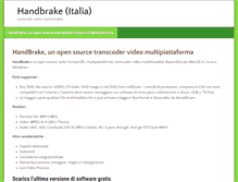 Tablet Screenshot of handbrake.it